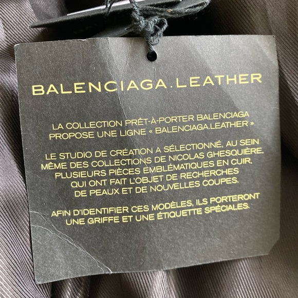 Balenciaga Leather Jacket. NWT - Picture 9 of 11